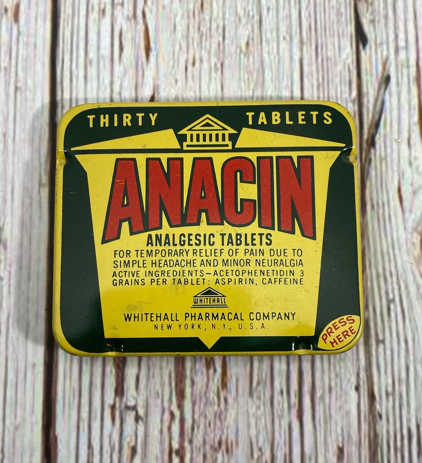 Anacin Price Of