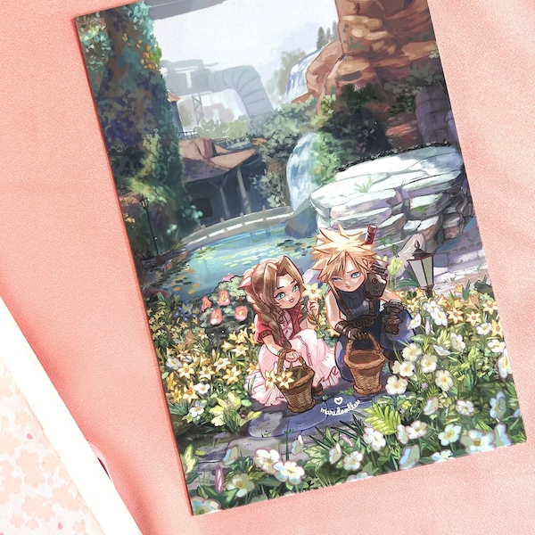 Aerith's Garden FFVII Print