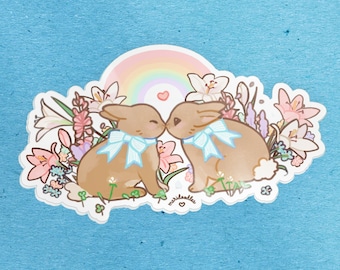 Bunny Love 4" Sticker