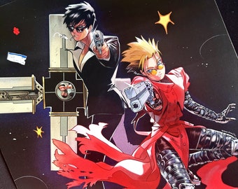 Trigun Vash Wolfwood Print