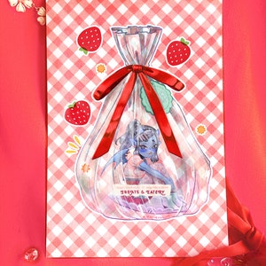 Licorice Demon Girl Treat Print
