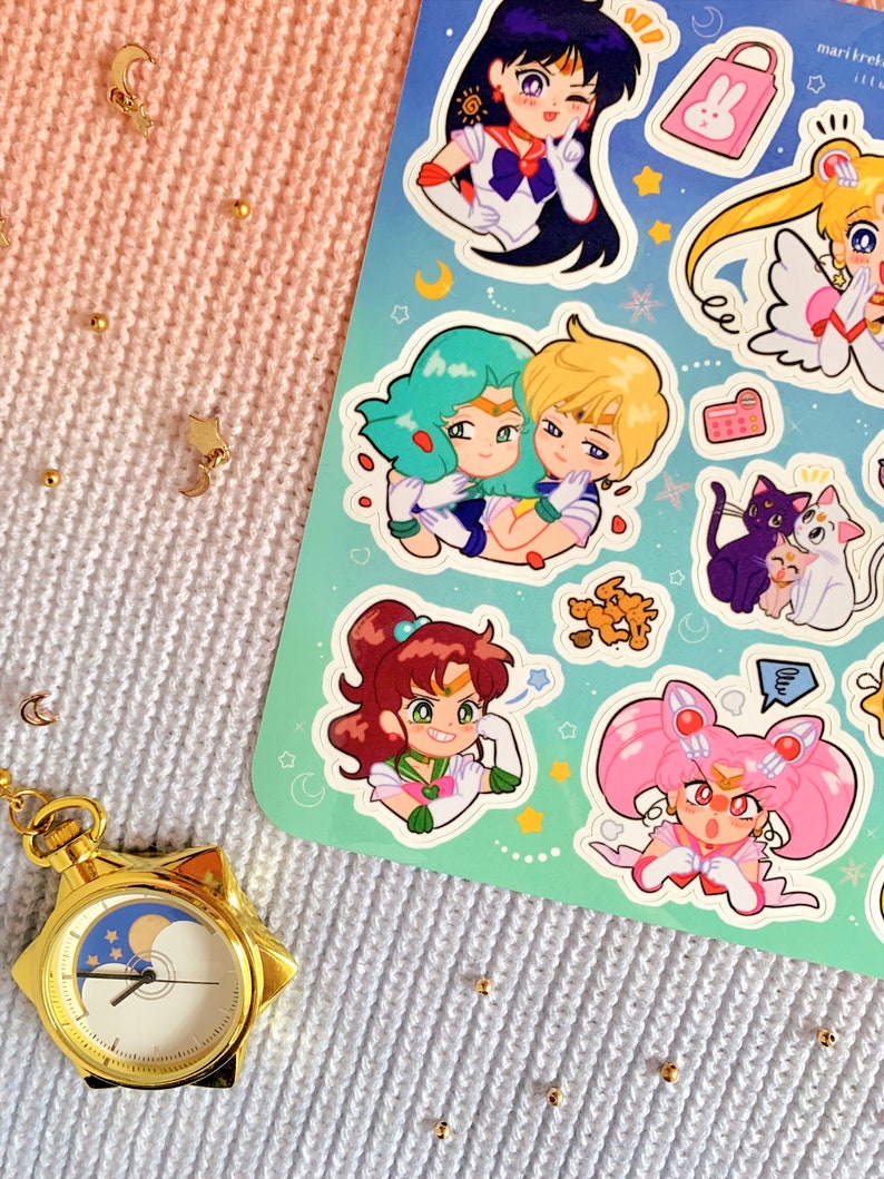 Sailor Moon 6x6 Sticker Sheet image 6