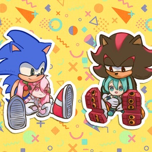Sonic Shadow Hatsune Miku 2" Sticker