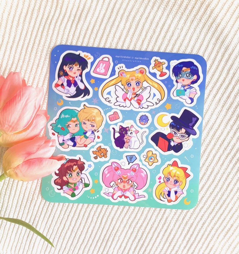 Sailor Moon 6x6 Sticker Sheet image 4