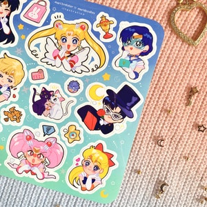 Sailor Moon 6x6 Sticker Sheet image 5