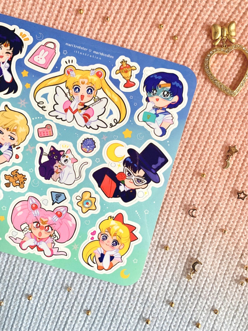 Sailor Moon 6x6 Sticker Sheet image 5