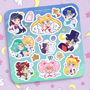 Sailor Moon 6x6 Sticker Sheet image 1