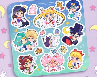 sailor moon stickers etsy
