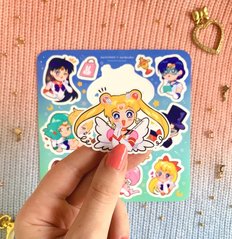 Sailor Moon 6x6 Sticker Sheet image 3