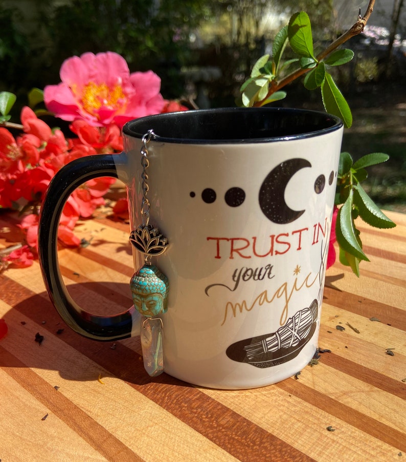 Zen loose Leaf Tea Infuser Ball Smokey Quartz Crystal Lotus Flower Tea Lover Gift Mothers Day Gift