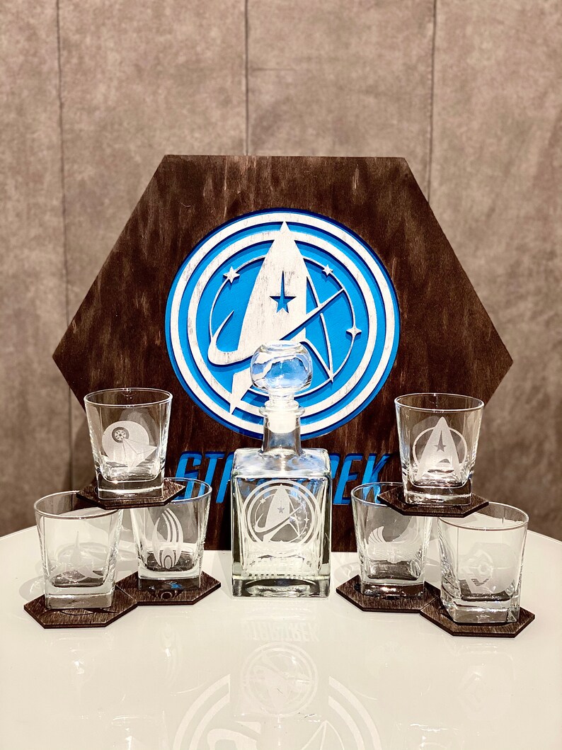 Star Trek decanter Christmas gift Whiskey Decanter and Etsy