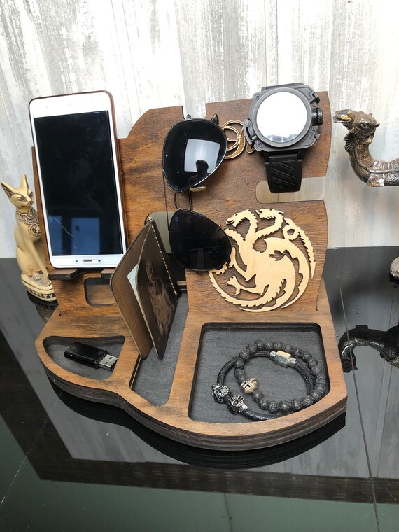 Wooden Docking Station Game Of Thrones Gift Unique Holiday Etsy
