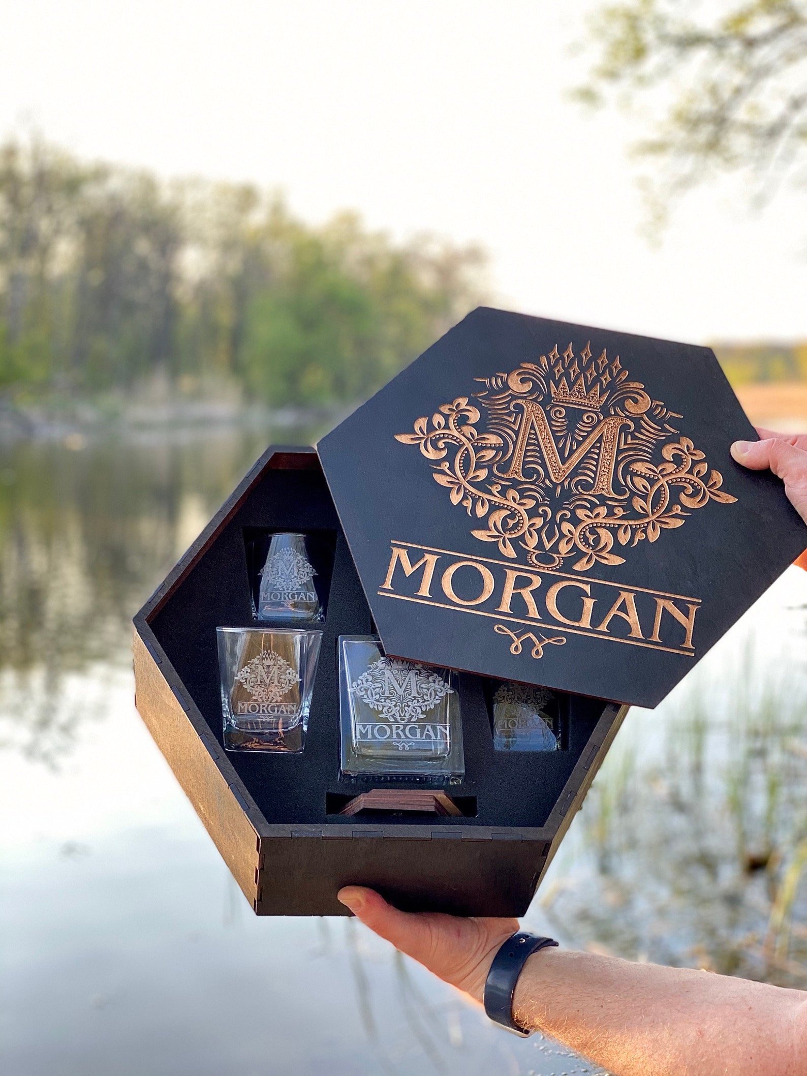 Christmas gift, Personalized Decanter set, Personalized Gift, Whiskey glasses, Gift for men, Mens Gift, Gift for Him, Fathers Day gift