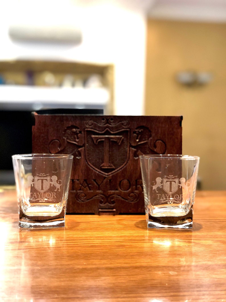 personalized whiskey glasses groomsmen