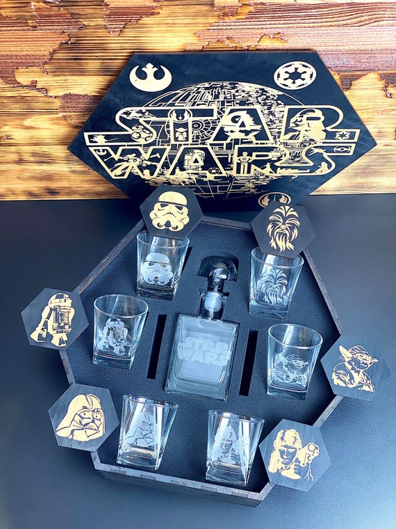 Star Wars Scene Decanter Box Sets Can Be Personalised 