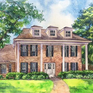 House Warming Gift Custom House Sketch Hand Drawn Home Portrait Ink ...