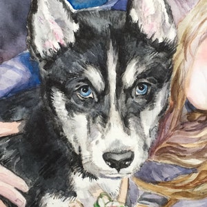 Custom Pet Portrait CUSTOM DOG PAINTING Pet Painting Original watercolor painting Custom Dog portrait Commission cat painting Memorial art
