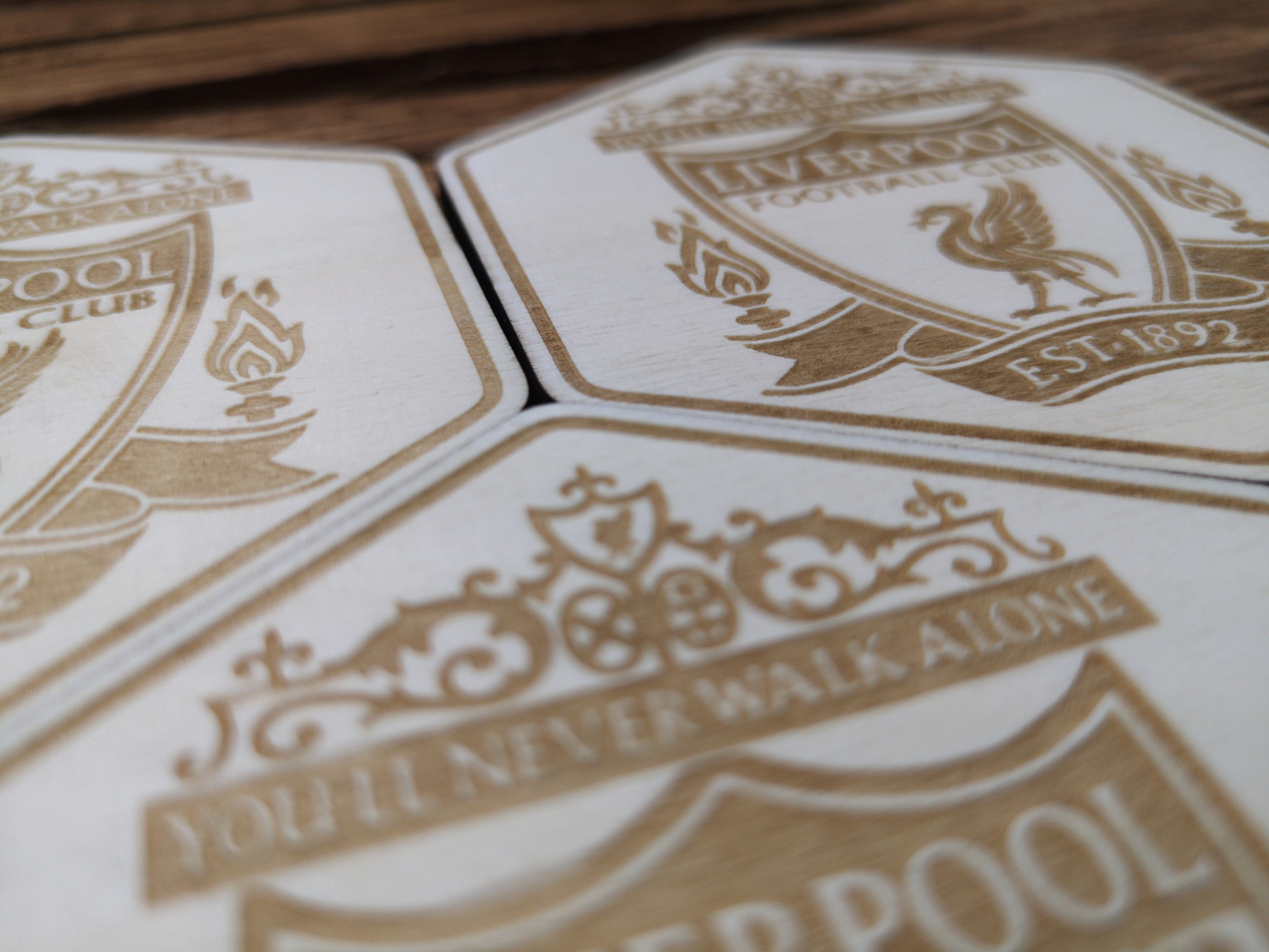 Liverpool FC Hexagonal coasters personalized Great for Gift Etsy