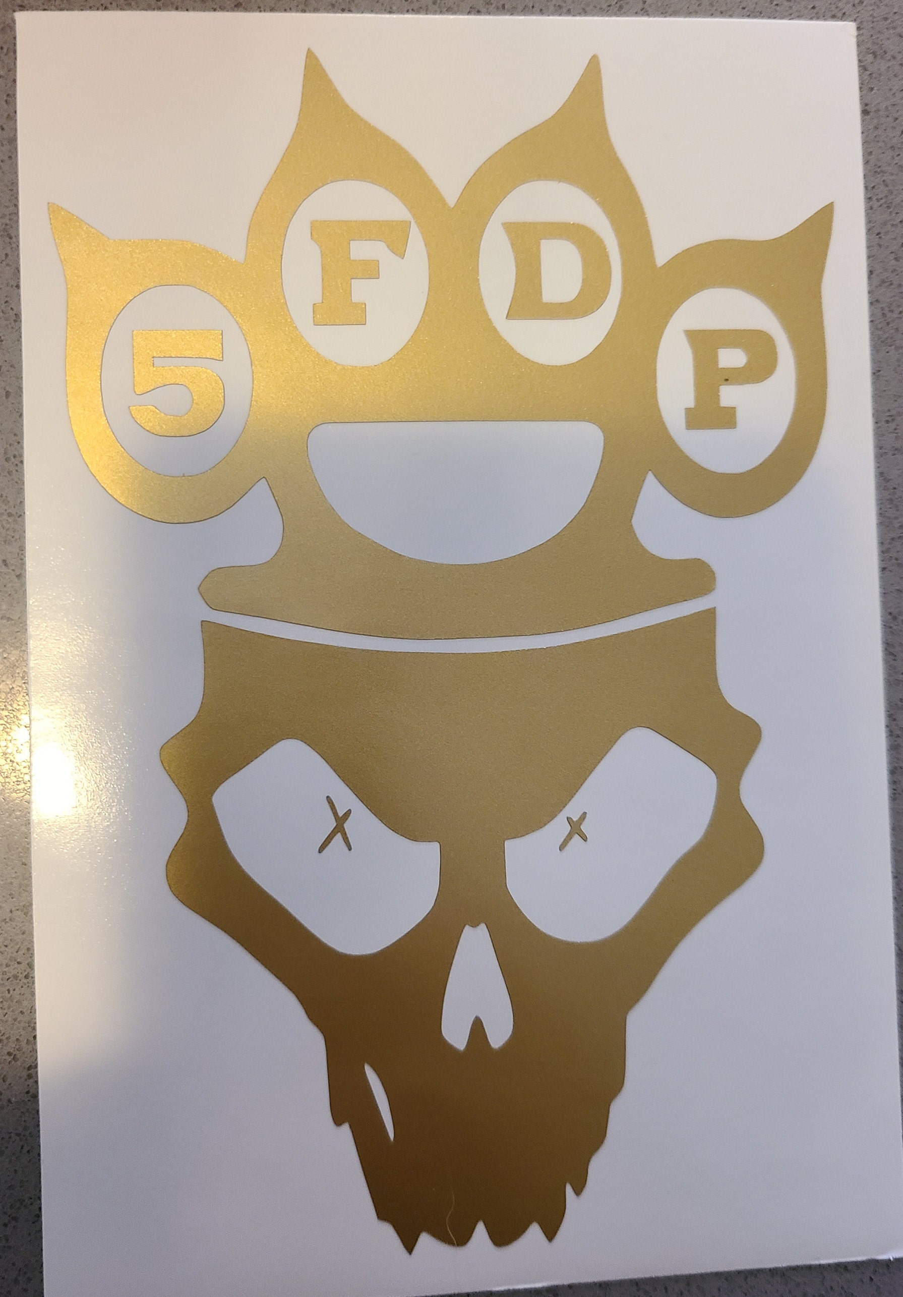 Five Finger Death Punch Brass Knuckles Knucklehead vinyl decal | Etsy