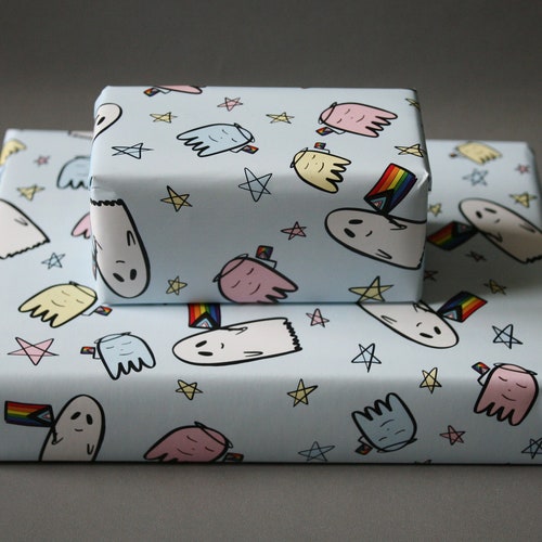 Flag Lesbian Gay Trans birthday party Rainbow LGBTQ PRIDE LGBT Wrapping Paper Flag Lesbian Gay Trans birthday party Rainbow LGBTQ PRIDE LGBT Wrapping Paper