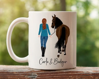 Personalised Horse Riding Mug, Horse Owner Mug, Horse Rider Gifts, Gifts for Horse Lovers