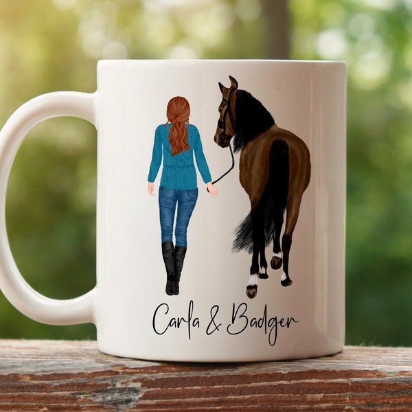 Personalised Horse Riding Mug, Horse Owner Mug, Horse Rider Gifts, Gifts for Horse Lovers