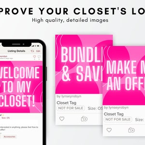 Pink Storage Sign Poshmark Pink Bold Glow Neon Closet Signs, Customized Boutique Signs ...