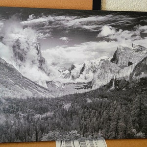 16x20 Canvas &quot;Tunnel View&quot; Black and White Canvas