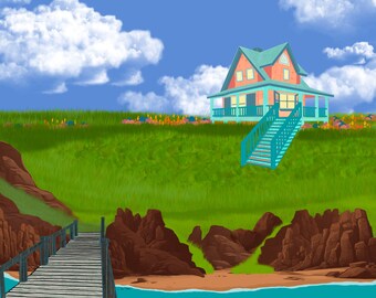 Island Daydreams (Digital Art)