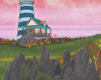 If I Were a Lighthouse (Digital Art)