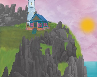 Love is a Lighthouse (Digital Art)