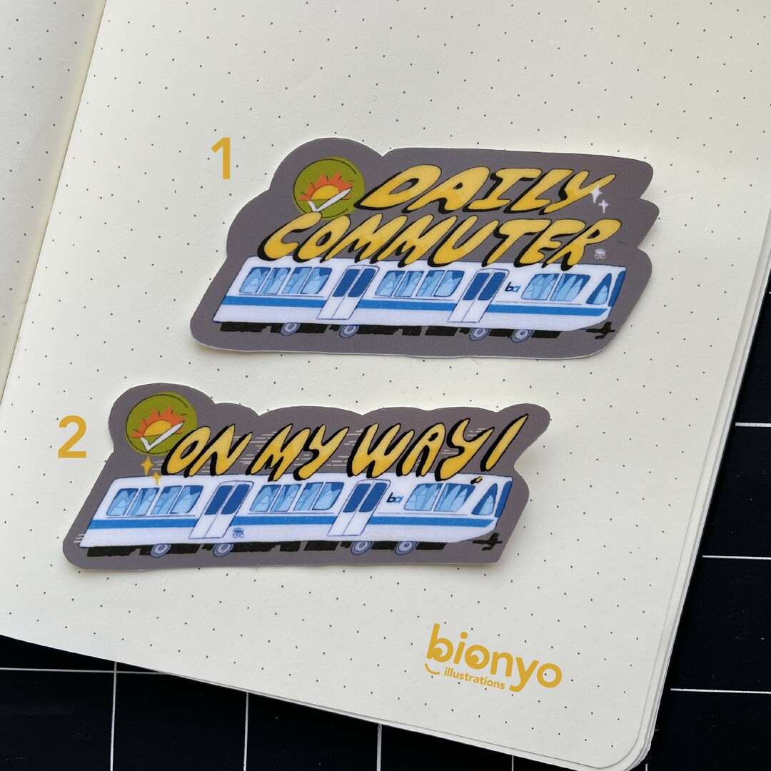 BART Train Sticker, Matte Vinyl Sticker, San Francisco Bay Area Public ...
