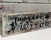 Some Days I 39 m His Pumpkin Wood Sign-Halloween Décor-Custom Wood Sign-Rustic Wood Sign-Farmhouse Décor-Fall Décor-Witch Sign