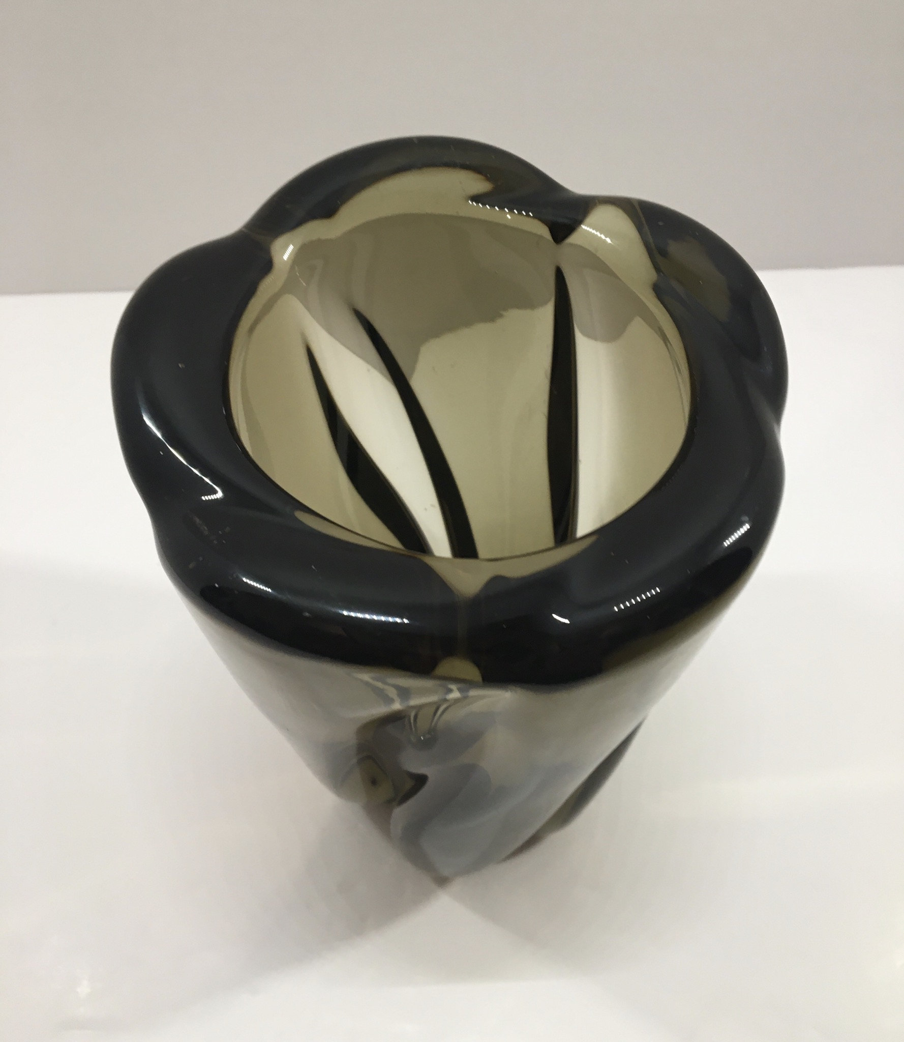 Whitefriars Spiral Twist Vase in Twilight by William Wilson. Etsy