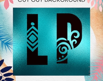 Tribal Aztec Letter SVG, PNG Clipart: Mayan Alphabet (Digital Download)