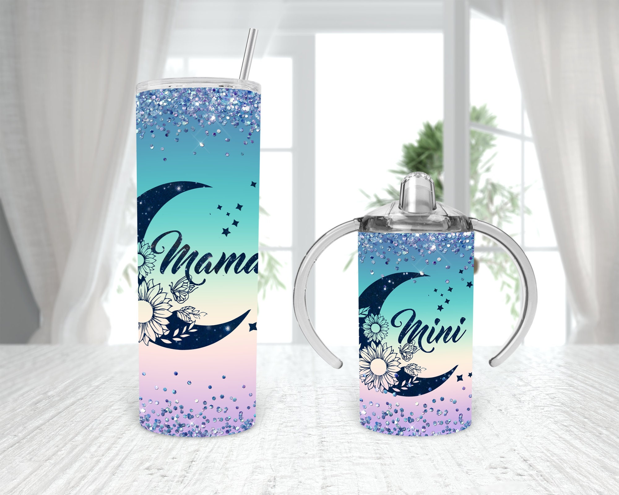 FREE SHIPPING - Floral tumbler, Mama tumbler, Mommy and me, Sublimati –  Sweet Tee and Sips