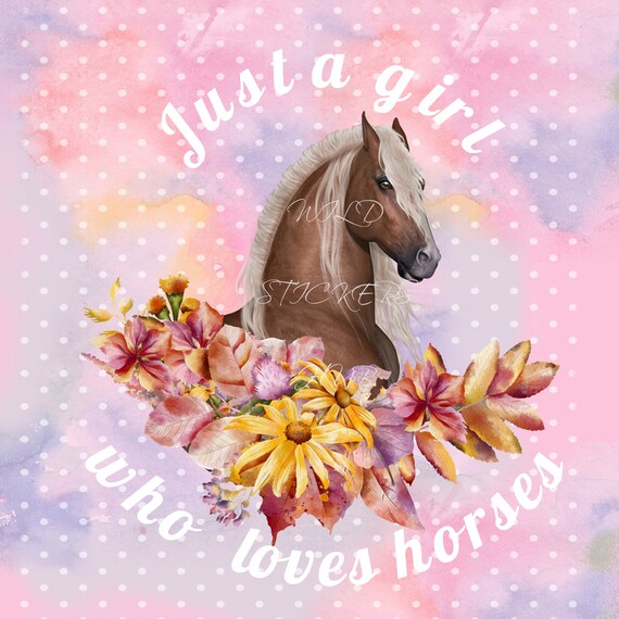 Download Just A Girl Who Loves Horses Svg Love Horses Sublimation Etsy PSD Mockup Templates