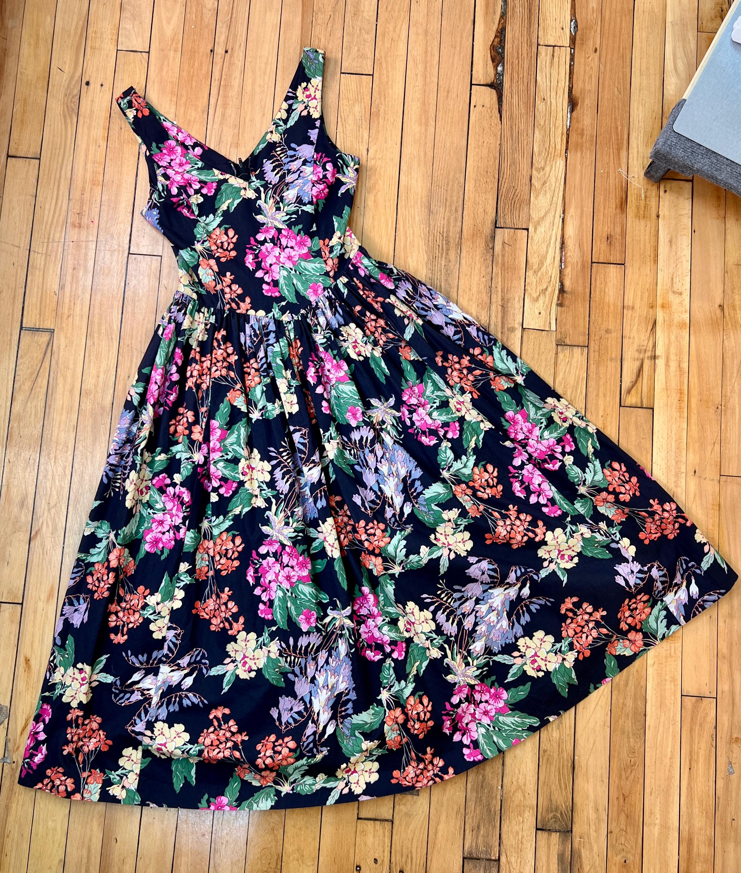 is a floral dress semi formal Floral Print Chiffon Floor Length Semi-Formal Dress main image 0