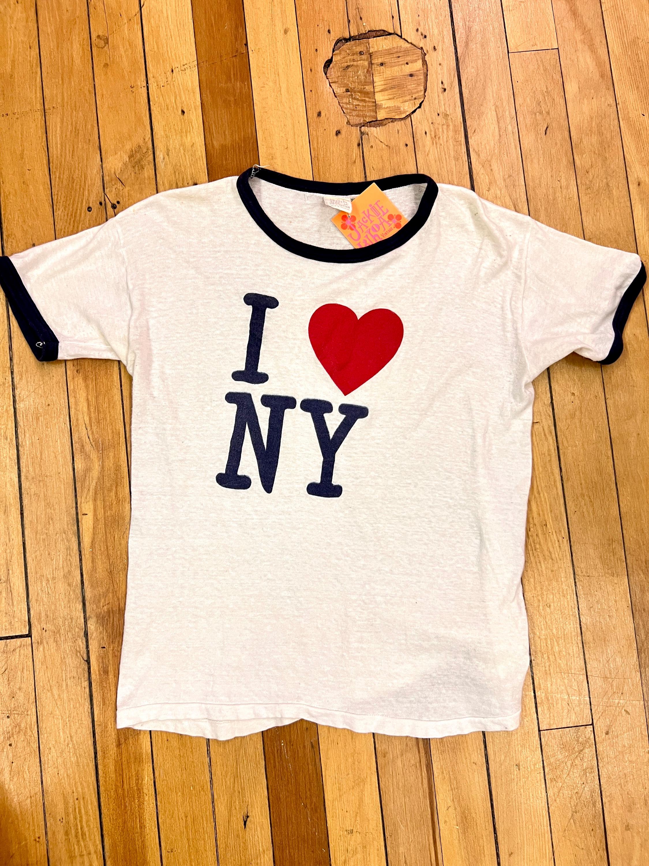 ヴィンテージ　I LOVE NY リンガーTシャツ I LOVE NY リンガーTシャツ 70s〜80sビンテージ XLサイズ - メルカリ