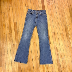 vintage Lucky Jeans Y2k Flair Leg Denim taille basse, taille 30&quot;