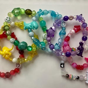 Fidget Stim Bracelet by Color- Choose From Red, Orange, Yellow, Green, Blue, Purple, Pink, or White