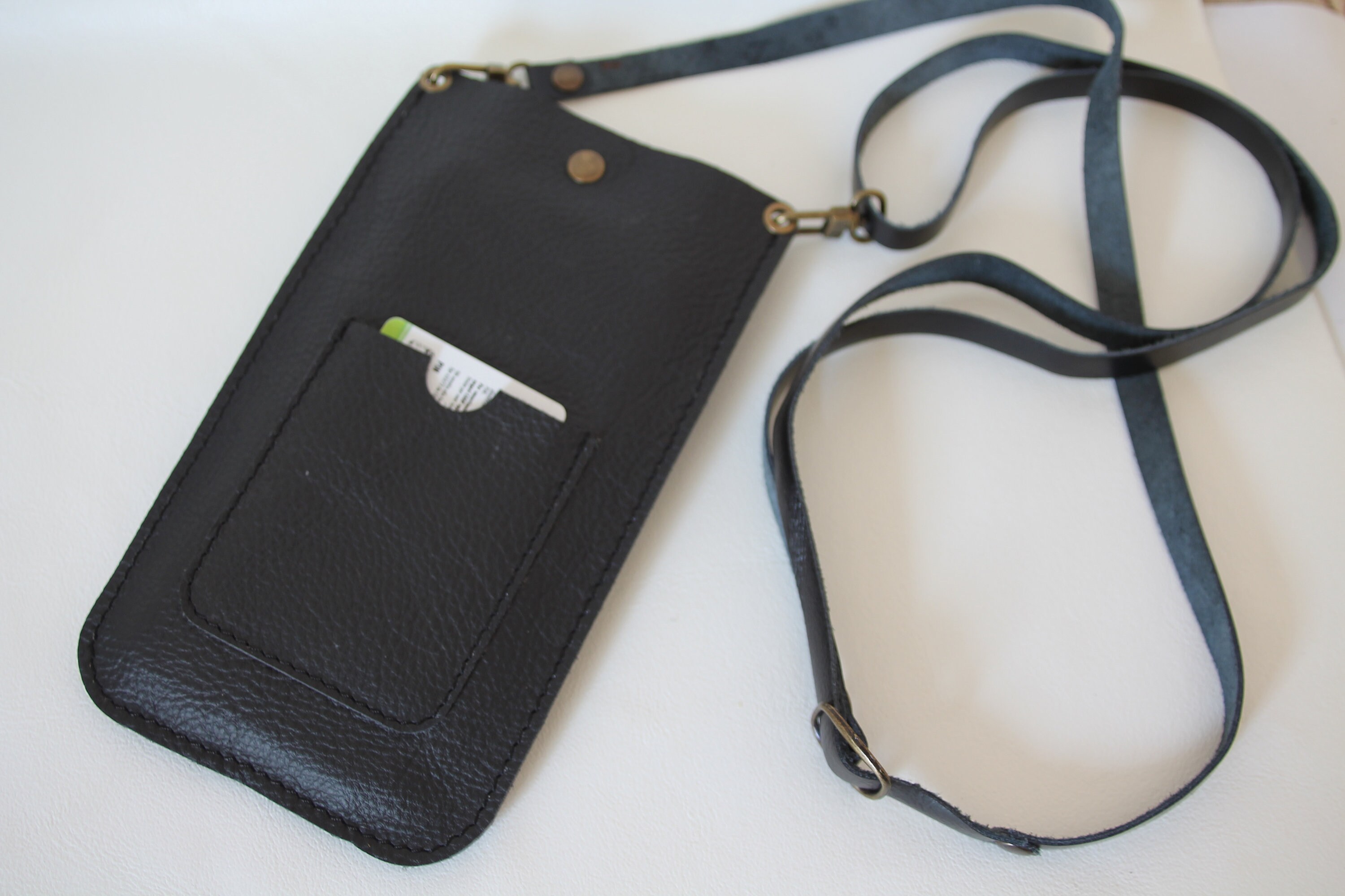 Leather Phone Bag Crossbody Phone Bag Italian Leather Etsy