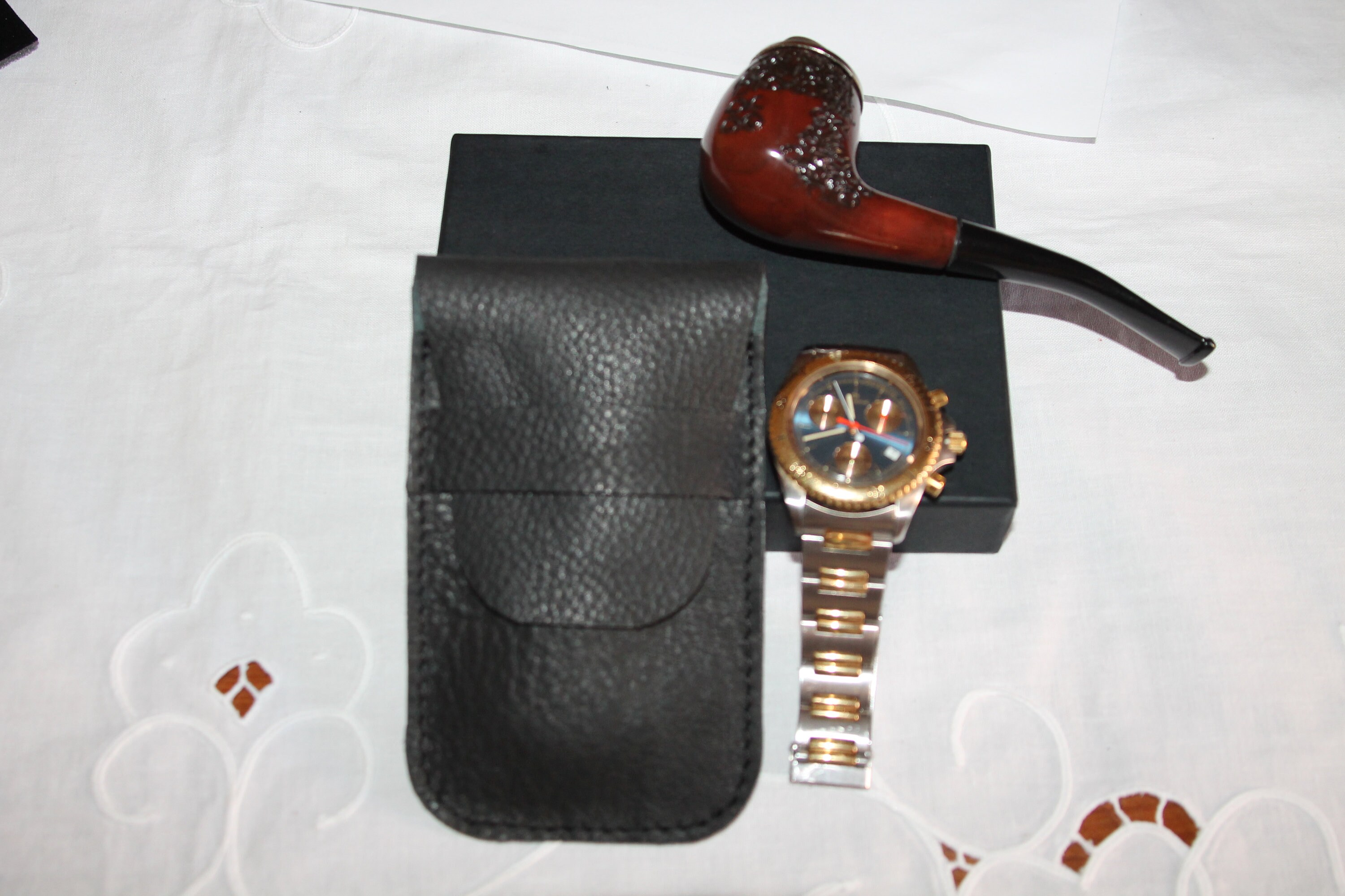 Leather watch case Personalized leather watch pouch Italian Etsy