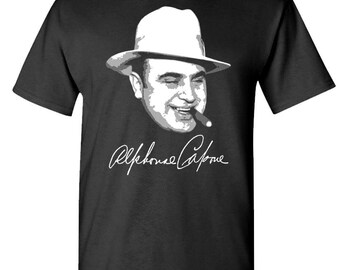 USA HANDMADE Al Capone Italian Mob Mobster Gangster Toddler Kids Tee Unisex Boys Girls Personalized Child Childrens Clothing Clothes T shirt top Tshirt