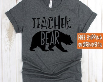 Download Teacher Bear Etsy