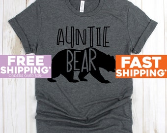 BAE T-Shirt - Auntie Bear Shirts - Auntie Tshirt - Family Bear T Shirt - Funny Aunt Shirt - Gift For Aunt