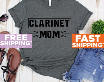 Musical Lover Tee - Clarinet Mom Shirt - Clarinet Mommy Gifts - Musical Lover Tee Shirt - Marching Band Shirts