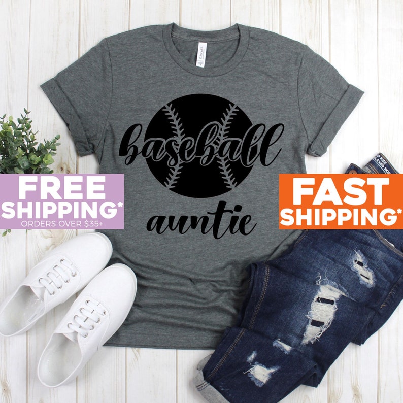 Proud Baseball Aunt Shirt Baseball Auntie T Shirt Auntie Etsy