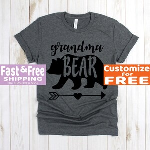 Gift For Grandmother - Grandma Bear Tee Shirt - Funny Grandma Shirt - Grandma T Shirt