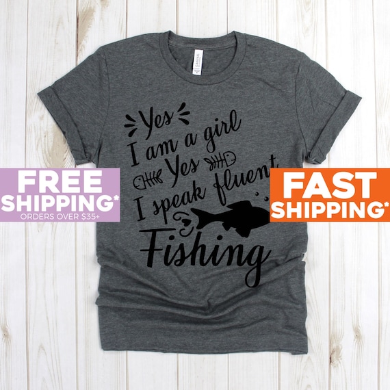 Girl sales fishing shirts